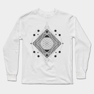 Sacred Geometry - Flower of Life Long Sleeve T-Shirt